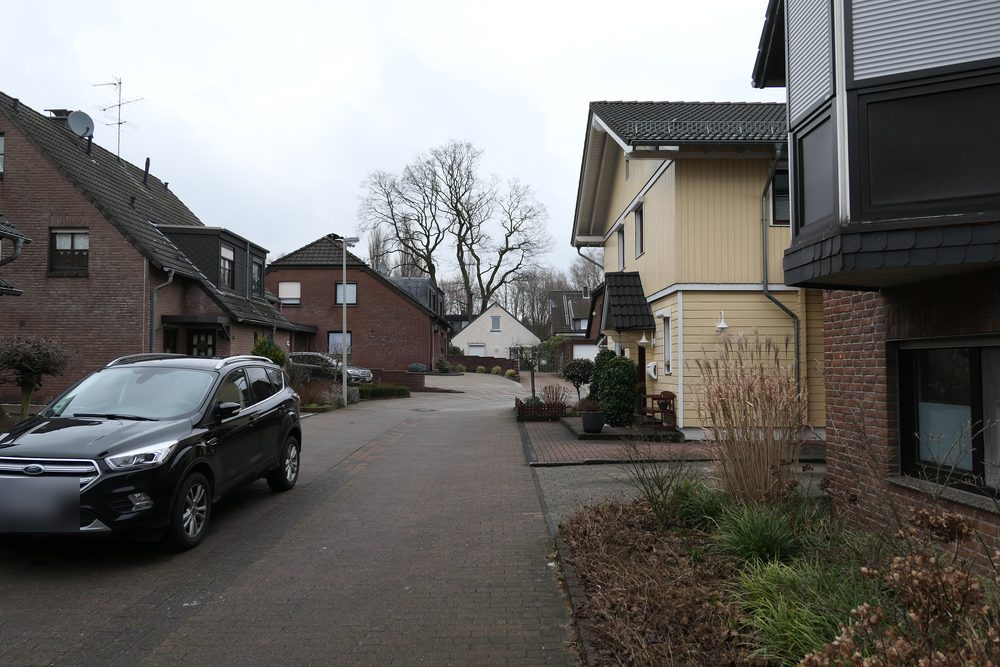 Verkehrsberuhigte Wohnstraße in Oberhausen-Sterkrade